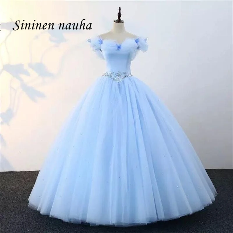ライトブルー Quinceanera のドレスウエディングパーティードレスオフショルダービーズダンス夜会服 Vestidos デ 15 各公報甘い 16 ドレス 151 キンセアニョスのドレス Aliexpress