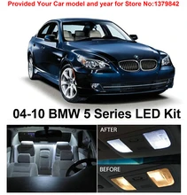 

Free Shipping 17Pcs/Lot Xenon White Package Kit LED Interior Lights For BMW 5 Series E60 525i 528i 530i 535i 550i M5 2004-2010