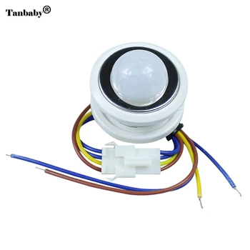 

40mm PIR Infrared Ray Motion Sensor Switch time delay adjustable mode detector switching