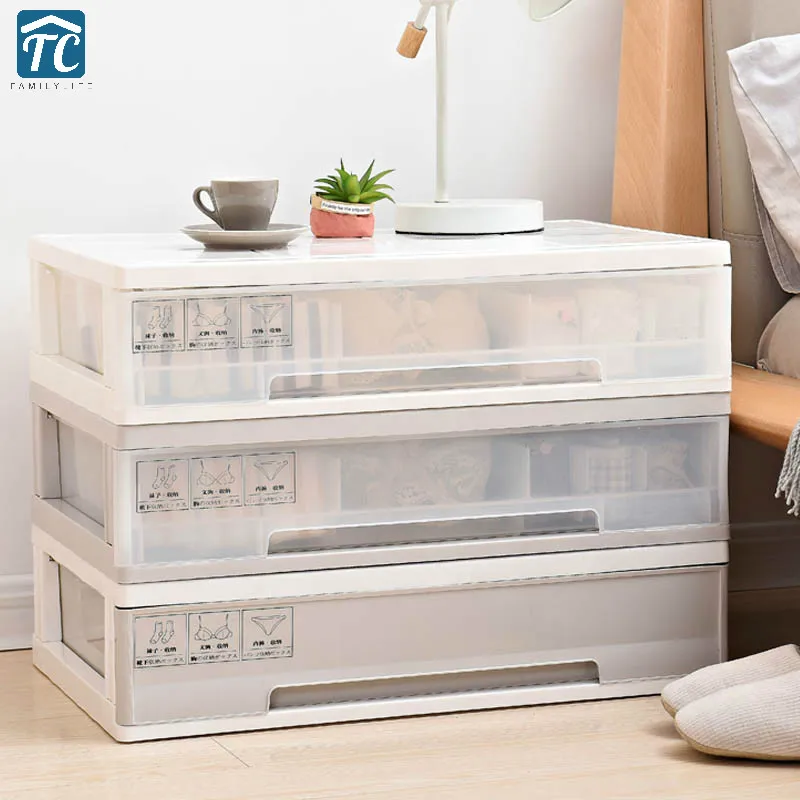 

Underwear Storage Box Drawer Bra Household Socks Household Organization Sundries Three-in-one Multi-section Plastic White
