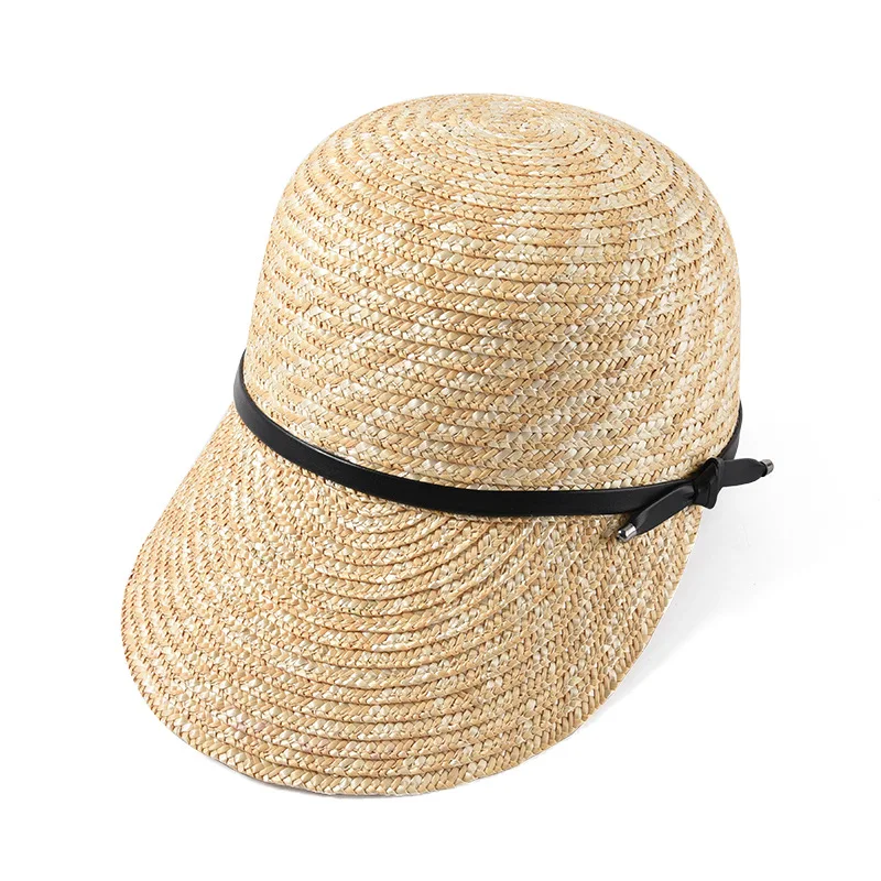 Online 2019 Neue Marke Zeigen Natürliche Stroh Baseball Caps Für Frauen Hohe Qualität Damen Frühling Sommer Visier Sonne Hüte Großhandel