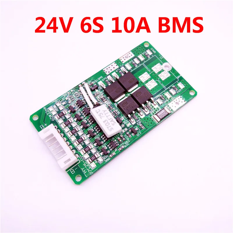 LiitoKala Новое поступление 6S 15A 24V 8ah 10ah 12ah PCB плата защиты BMS для 6 пакетов 18650 литий-ионный аккумулятор