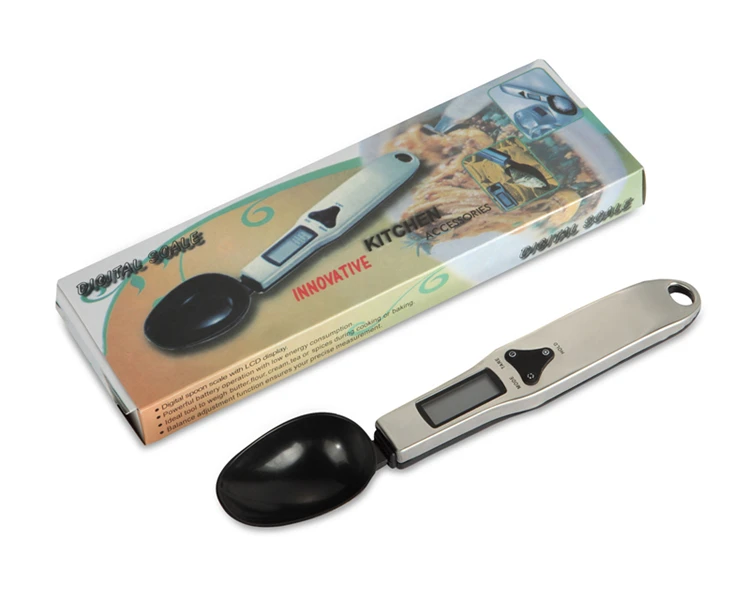 500g 0.1g Portable LCD Digital Kitchen Spoon Scale Lab Gram Food