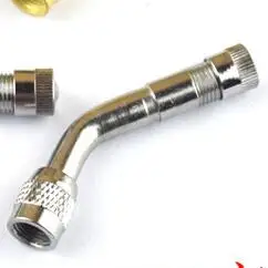 135 angle silver 1 шт. металлический шиномонтажный клапан для автомобиля, мотоцикла, удлинитель с 45, 90, 135 градусов, адаптер для мотоцикла, автомобиля, электромобиля - Цвет: 135 angle silver