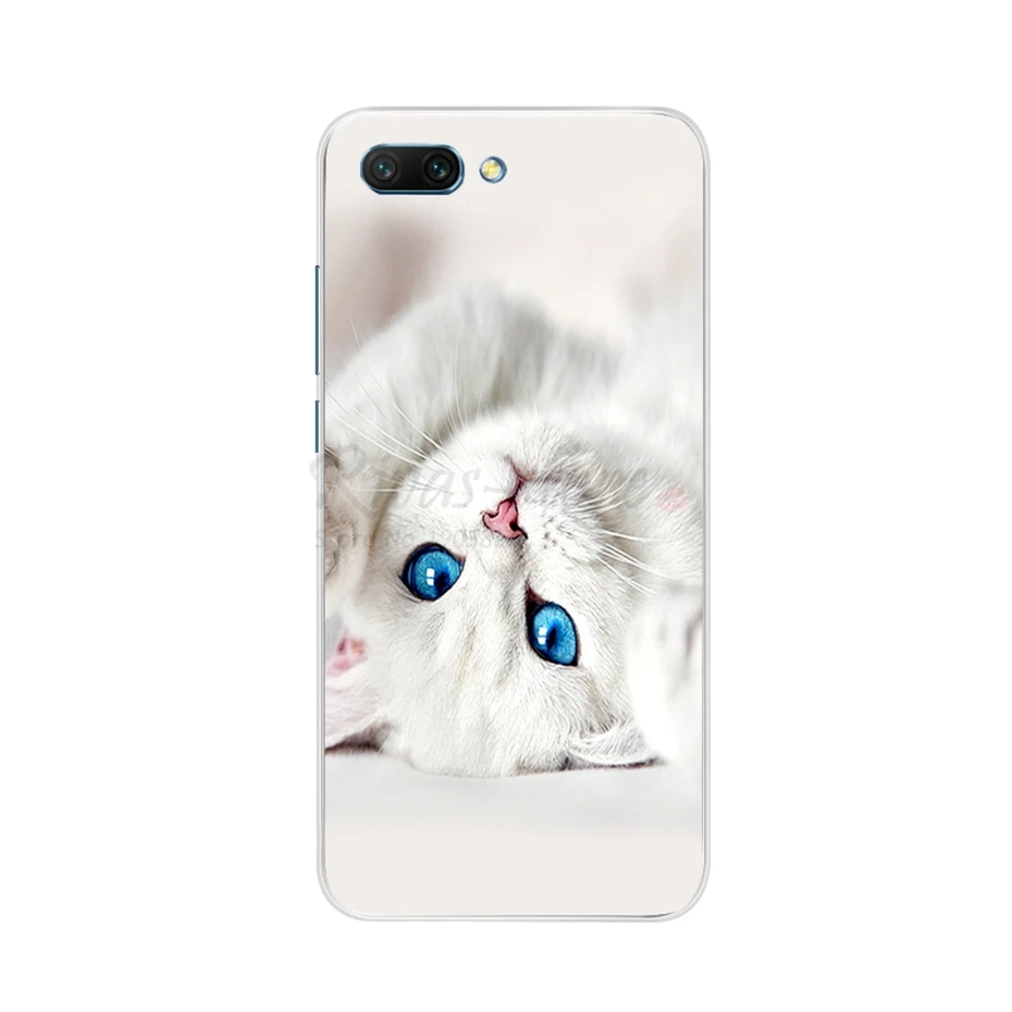 Силиконовый чехол для Huawei Honor 10 мягкий из ТПУ с рисунком 5 84 дюйма бампер чехлы