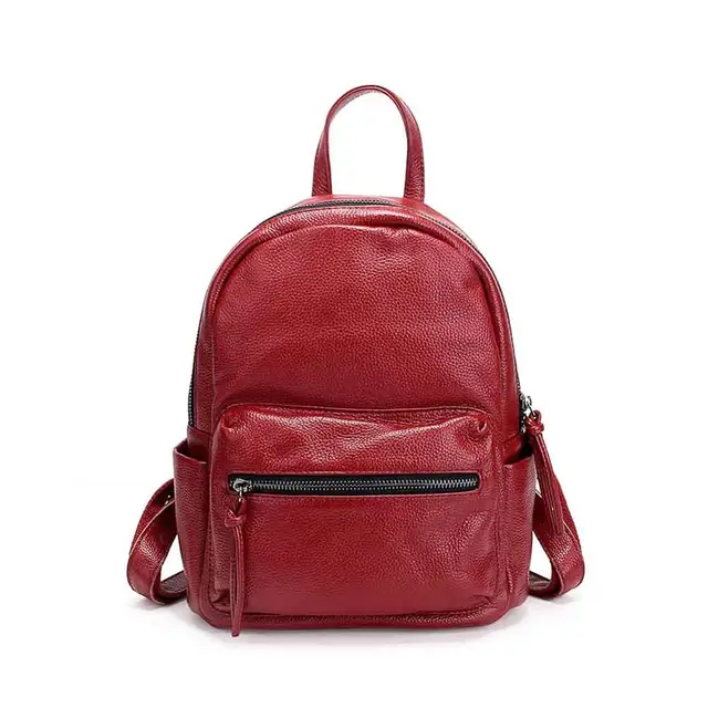 cowhide mini backpack
