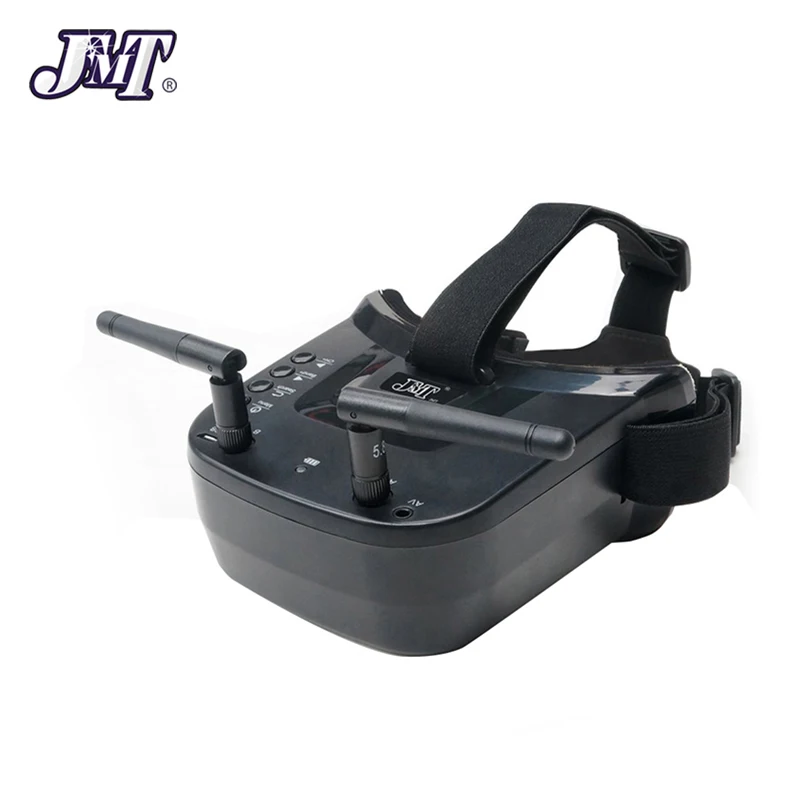 JMT FPV очки с грибной антенной панели 3 дюйма 480x320 дисплей двойная антенна 5,8G 40CH встроенный 3,7 в для радиоуправляемого гоночного дрона