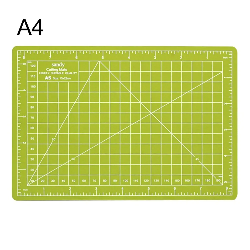 

Double side Plastic Rectangle A4 Cutting Mat Self Healing Craft Cutting Pad Cushion Plate Tool 30x22cm For DIY handmade
