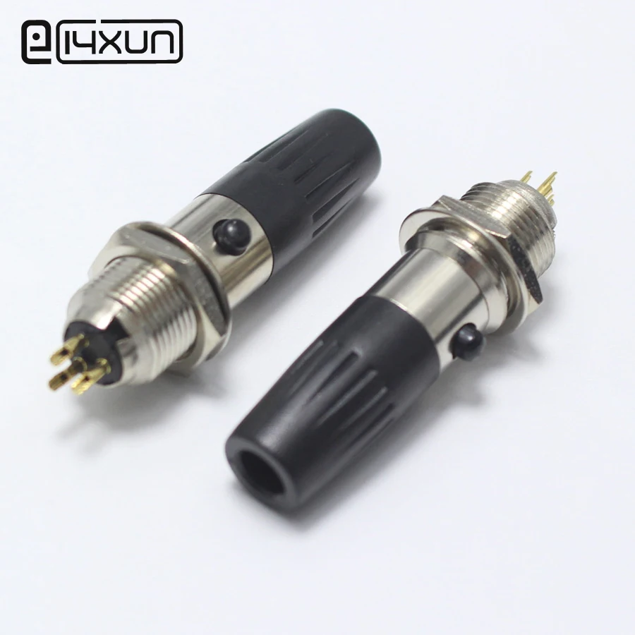 1 пара мини XLR 3 контактный штекер + гнездовой маленькая P аудиоразъем микрофонный