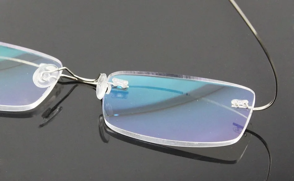 Титановые гибкие очки без оправы с эффектом памяти для чтения, очки для дальнозоркости, увеличительные очки+ 1,0+ 1,5+ 2,0+ 2,5+ 3,0+ 3,5+ 4,0