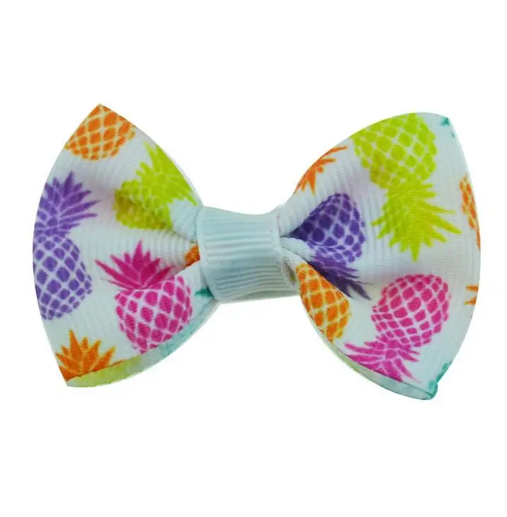 Pineapple hair bow1
