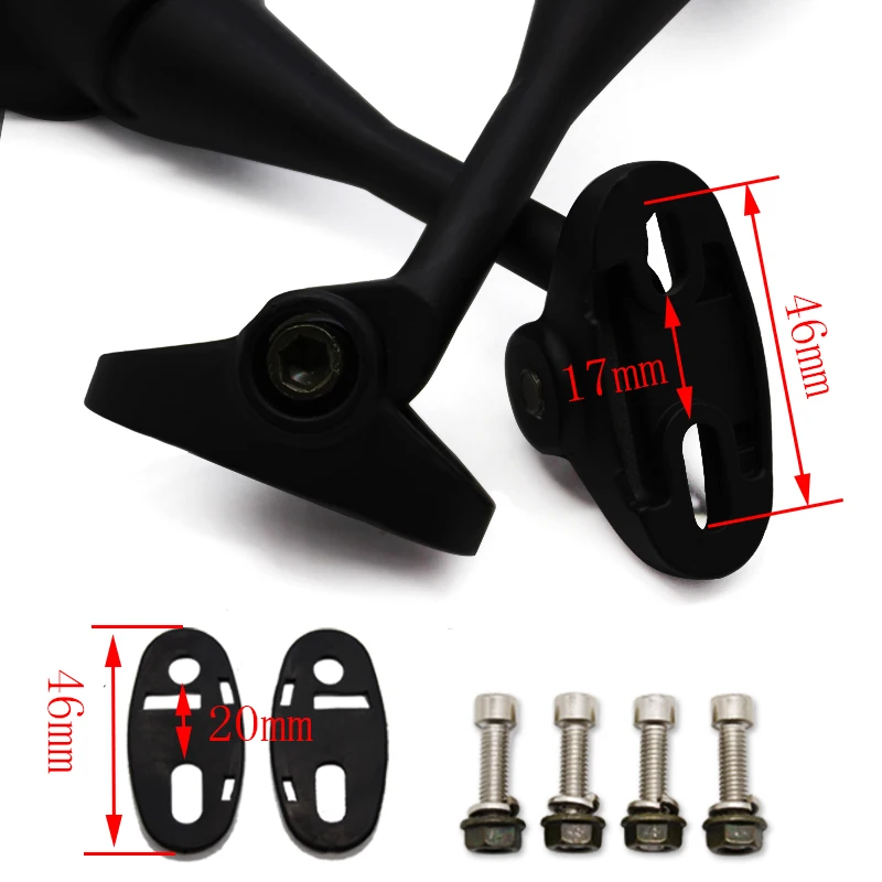 Nuoxintr 2x черные мотоциклетные зеркала заднего вида для Honda CBR900 CBR919 CBR929 CBR954 1998 2003 на
