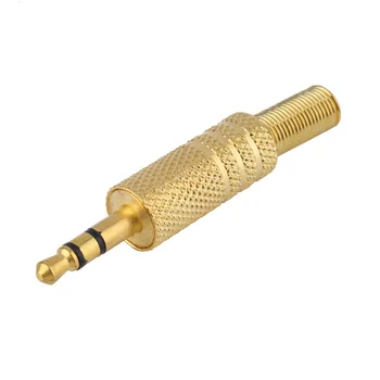 

3.5mm 3 Pole Stereo Male Jack Plug Connector Solder Part For Headphone drop shipping