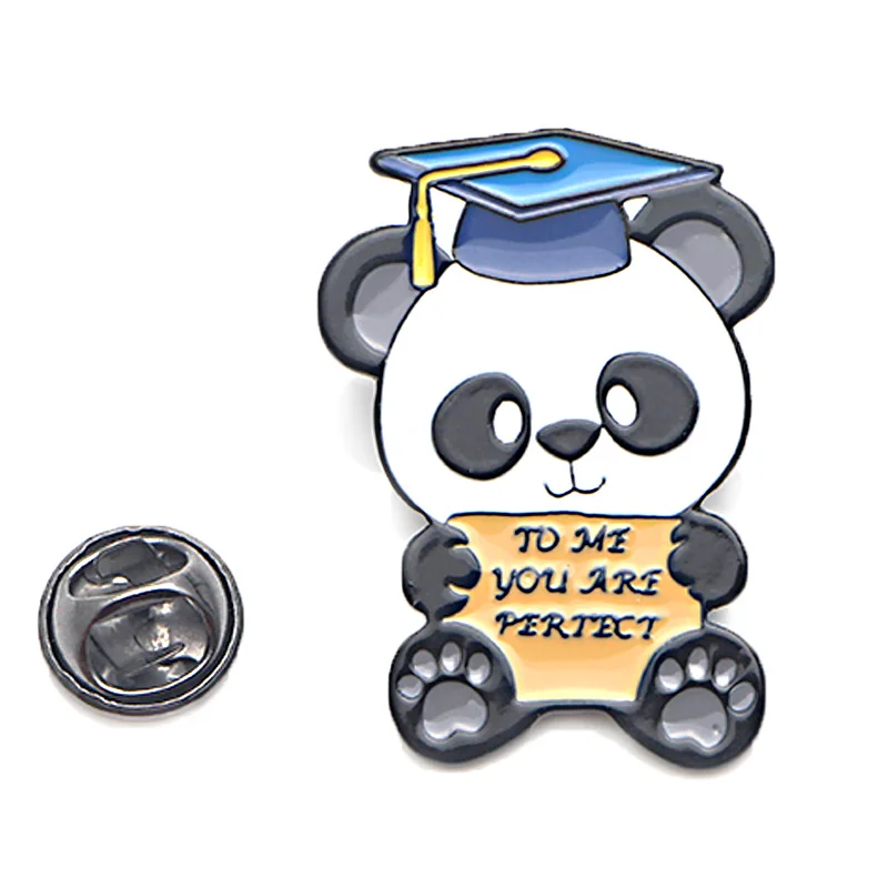 V282 To Me You Are Perfect Panda Pins эмалированные Броши для женщин и мужчин нагрудная булавка мультяшный металлический значок воротник ювелирные изделия Выпускной подарок