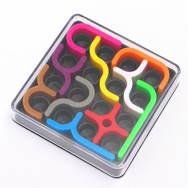 2pcs/lot Zcube New Colorful 3D IQ Puzzles Tetris Toys Jigsaw Puzzle