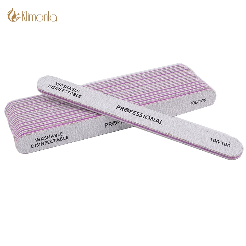 

5PCS/Lot Professional Nail Art File 100/100 Grits Double-sided Nail Buffer Files Manicure Buffing Sanding Nail Polish For Salon