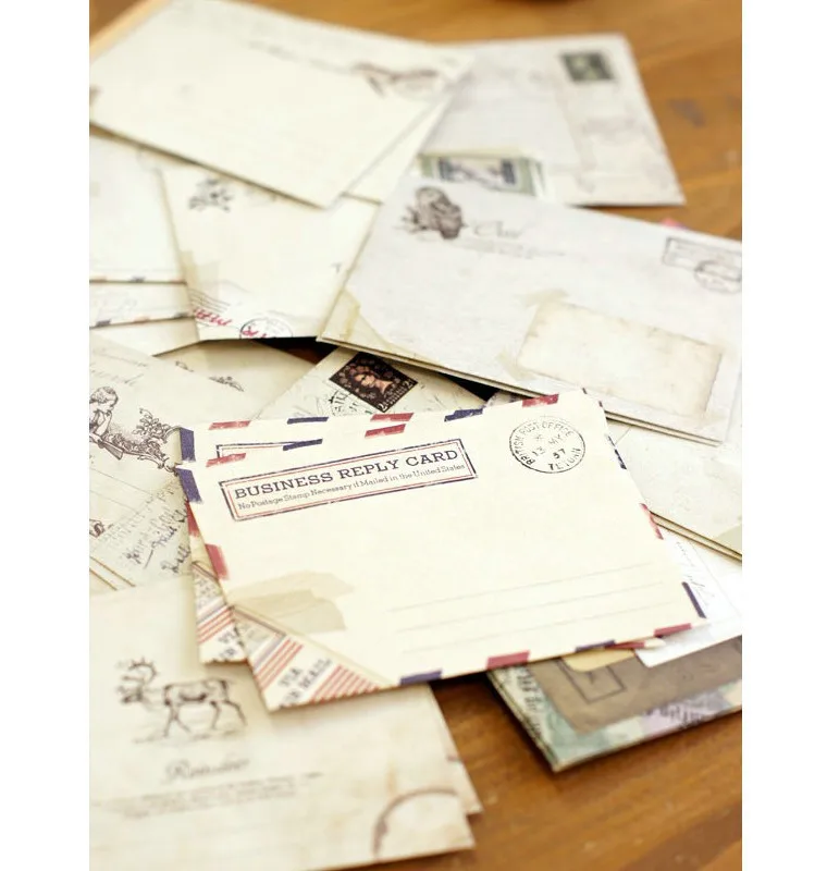 12 шт./лот 12 вариантов дизайна бумага конверт милый мини конверты Винтаж Европейский стиль для карты Скрапбукинг подарок Горячие K6737
