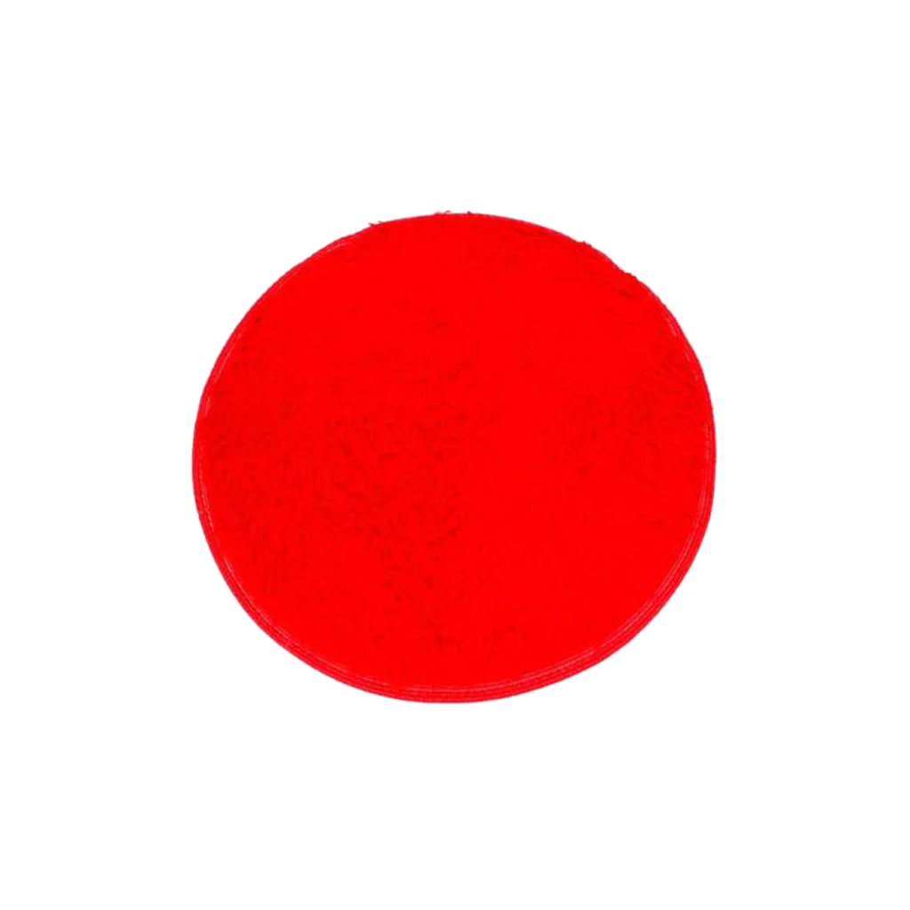 80 см Пушистый Коврик противоскользящий мохнатый ковер Спальня коврик, напольный ковер красный