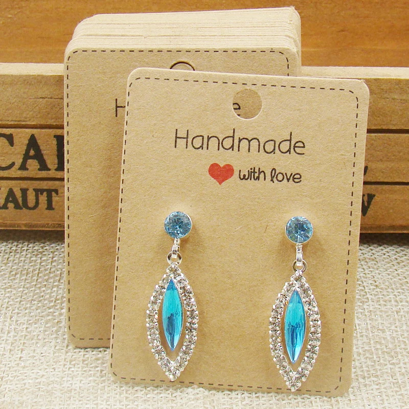 Free Shipping White Jewelry Display Necklace Earring Holder Card Set Free Shipping White Jewelry Display Necklace Earring Holder Card Set Printed Hand Made With Love Kraft Ng Tag In Packaging