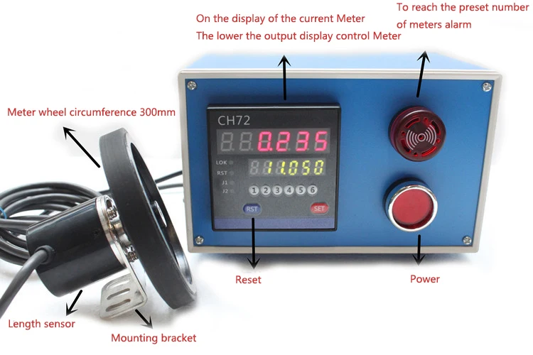 

Electronic Digital Meter Length Counter Meter Wheel Roll Length Measuring Meter