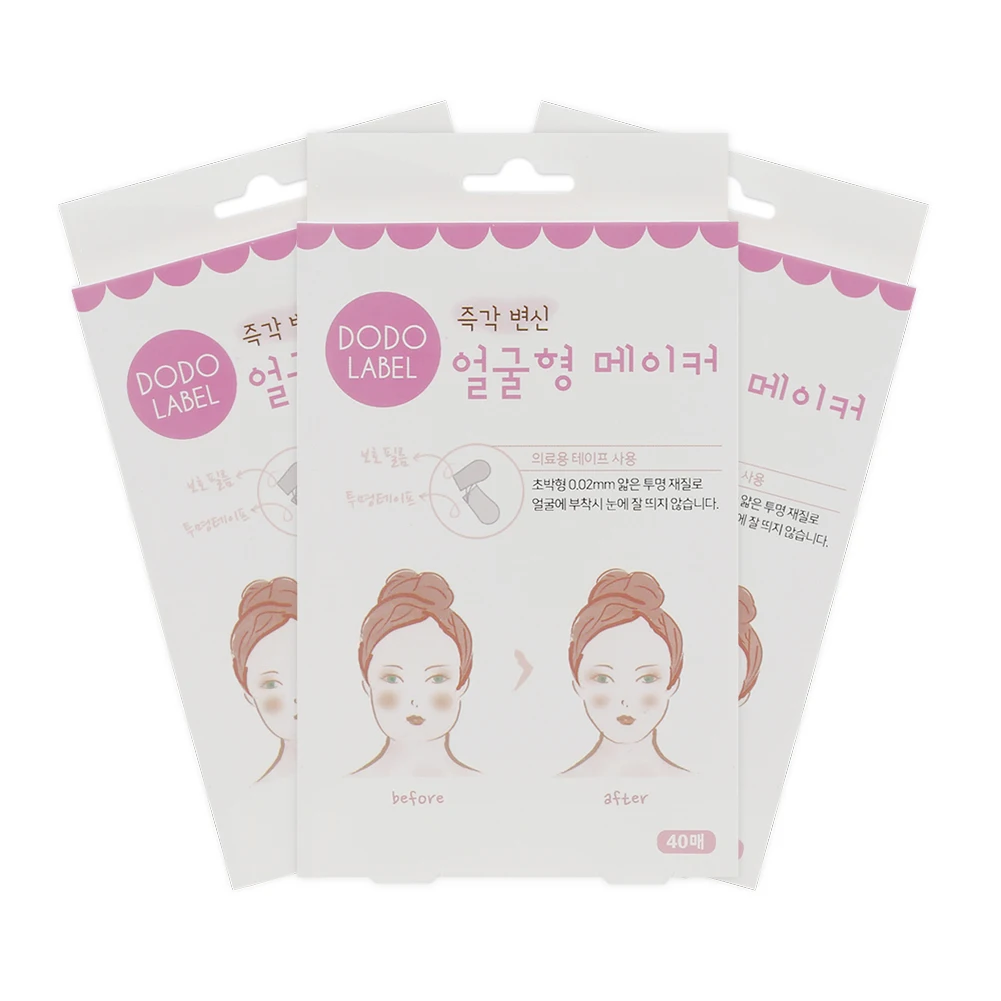 

40Pcs/Set V-Shape Face Label Lift Up Fast Chin Makeup Face Lift Tools Adhesive Tape Makeup Waterproof V-face Face Lift Tools