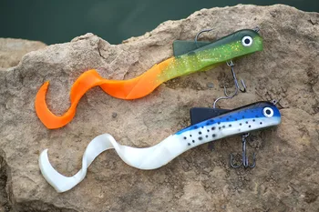 

2pc Mizugiwa Unicorn Dawg Pike Musky Fishing Game fish Lure 115g Soft Plastic Crank Jerk Bait Shallow Pike Leurre Souple Pesca