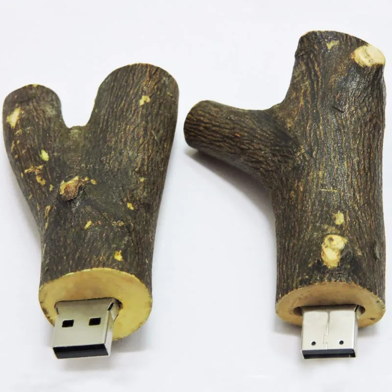 Можно настроить логотип) USB флэш-накопитель дерево вилка ручка привод реальная емкость 4 ГБ 8 ГБ 16 г 32 г деревянная Флэшка 100 шт./партия