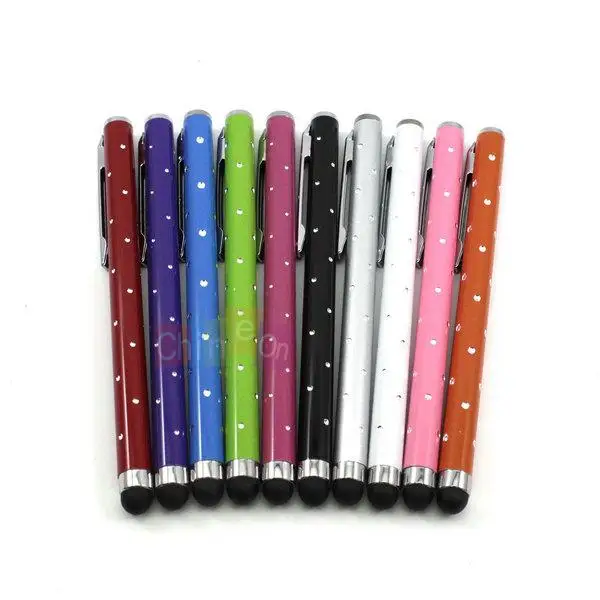 2 шт Шикарный Блестящий сенсорный Стилус 9 цветов емкостный сенсорный экран ручка для htc для других телефонов Android смартфонов