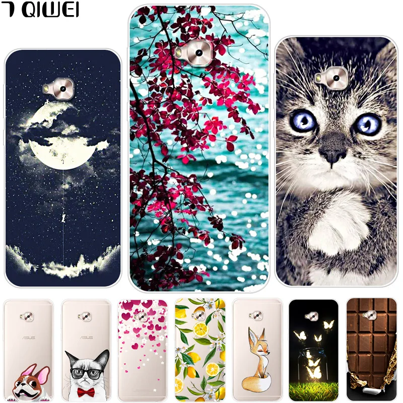 

ZD552KL Para For ASUS Zenfone 4 Selfie Pro ZD552KL Case 5.5 Soft TPU Silicone Cover For ASUS Zenfone 4 Selfie Pro Case Coque