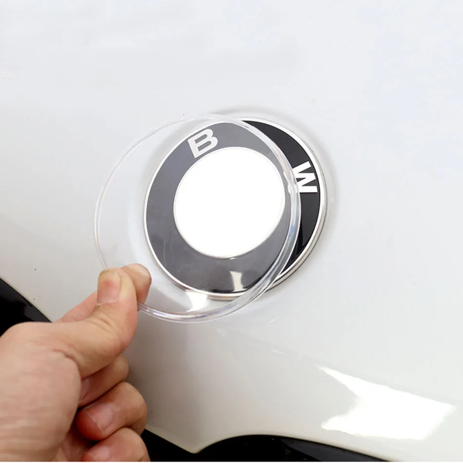 

Acrylic Front Emblem Badge Protective Cover Decal Sticker for BMW 1 3 5 7 Series 525i 320 730 X1 X3 E46 E90 E39 E96 F10 F30 F20
