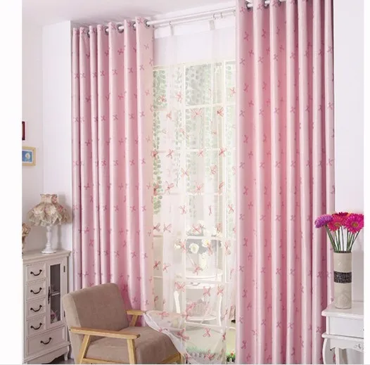 curtain pink