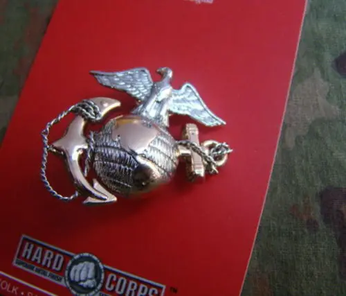 

US NAVY MARINE CORPS OFFICER DRESS CAP BADGE OFFICER USMC CAP BADGE PIN GARRISON