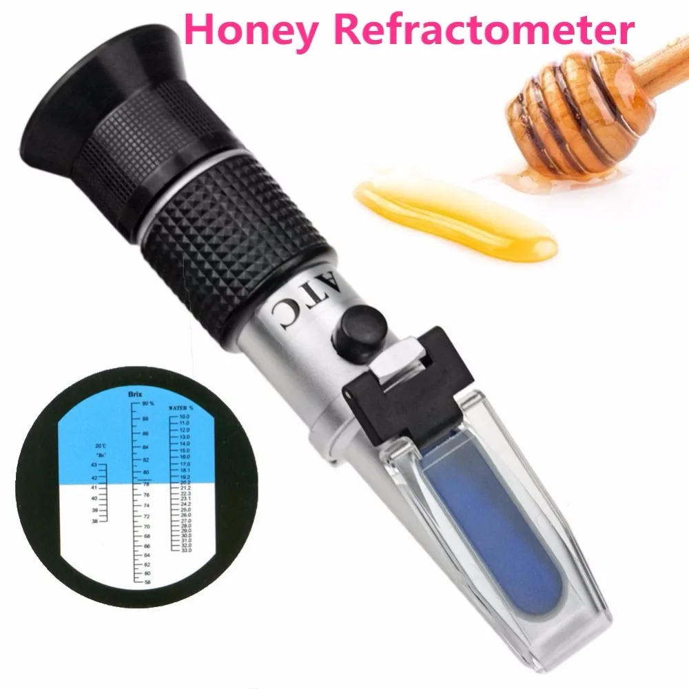 Portable Honey Refractometer Beekeeping Tester Bees 58 90 Brix / 38 43