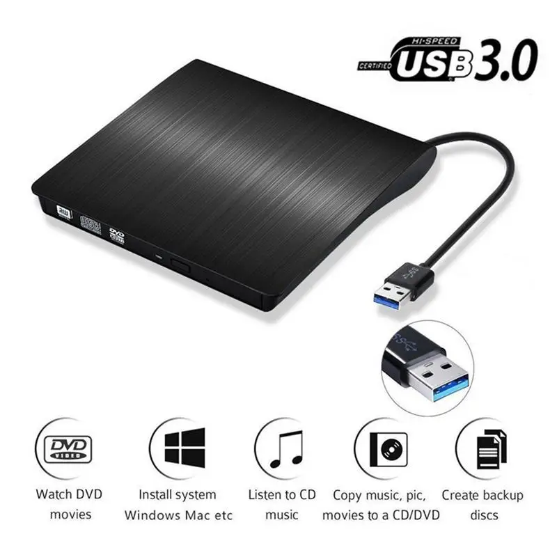 11.11 USB Notebook Optical Drive External DVD Burner 3.0 Mobile Optical Drive Driver Universal Dropship