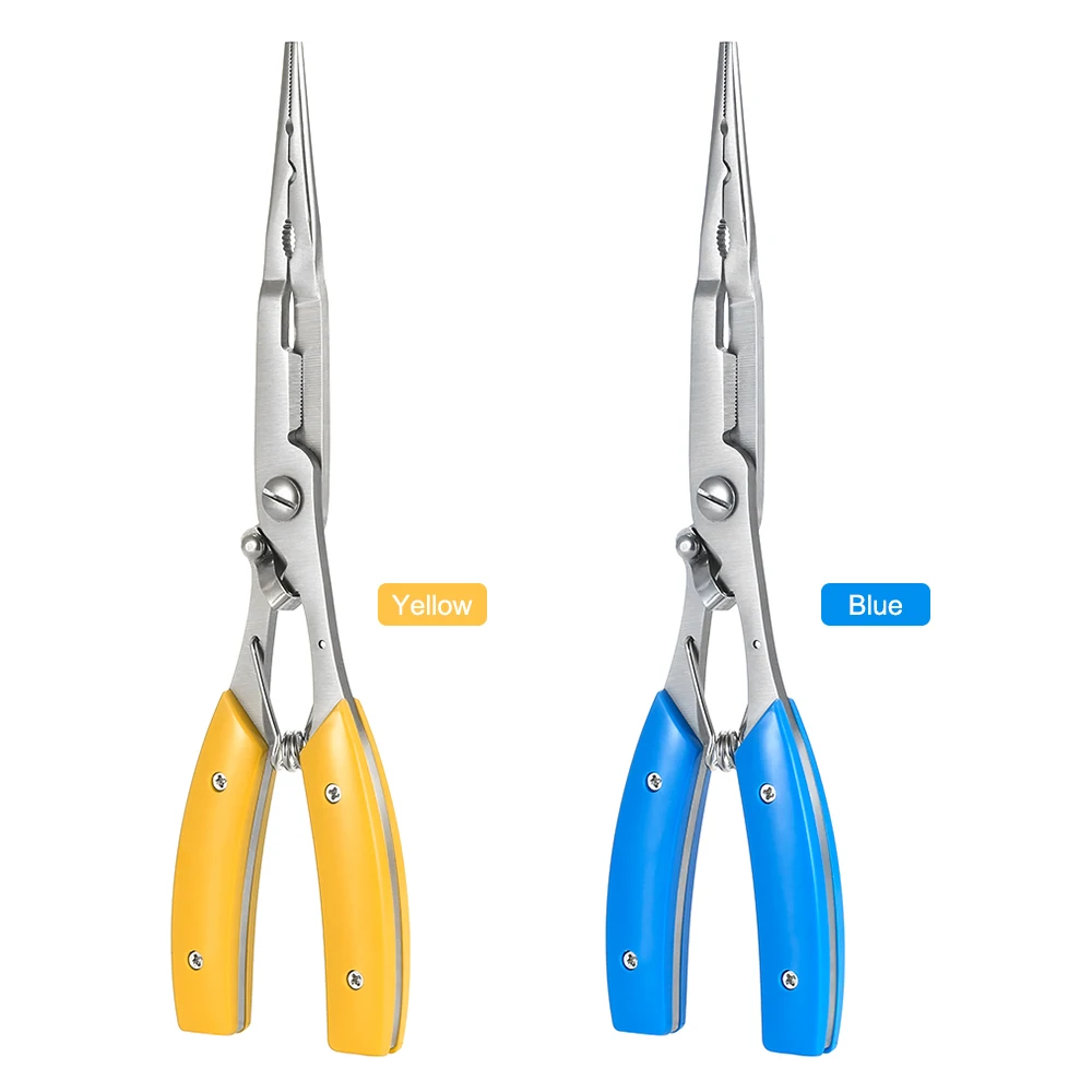 

Lixada Fish Gripper 20.5cm / 8in Multifunctional Yellow / Blue Fishing Plier Stainless Steel Carp Fishing Accessories Tackle