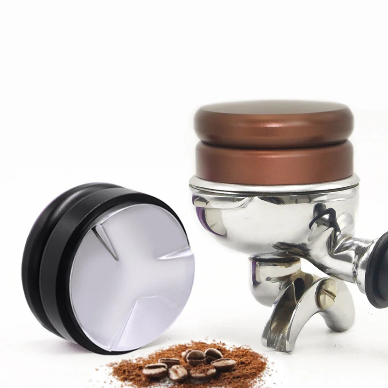 

Adjustable Three Angled Slopes Distributor Tool 58mm Coffee Powder Tamper Kitchen Accessories Barista Espresso JJA012