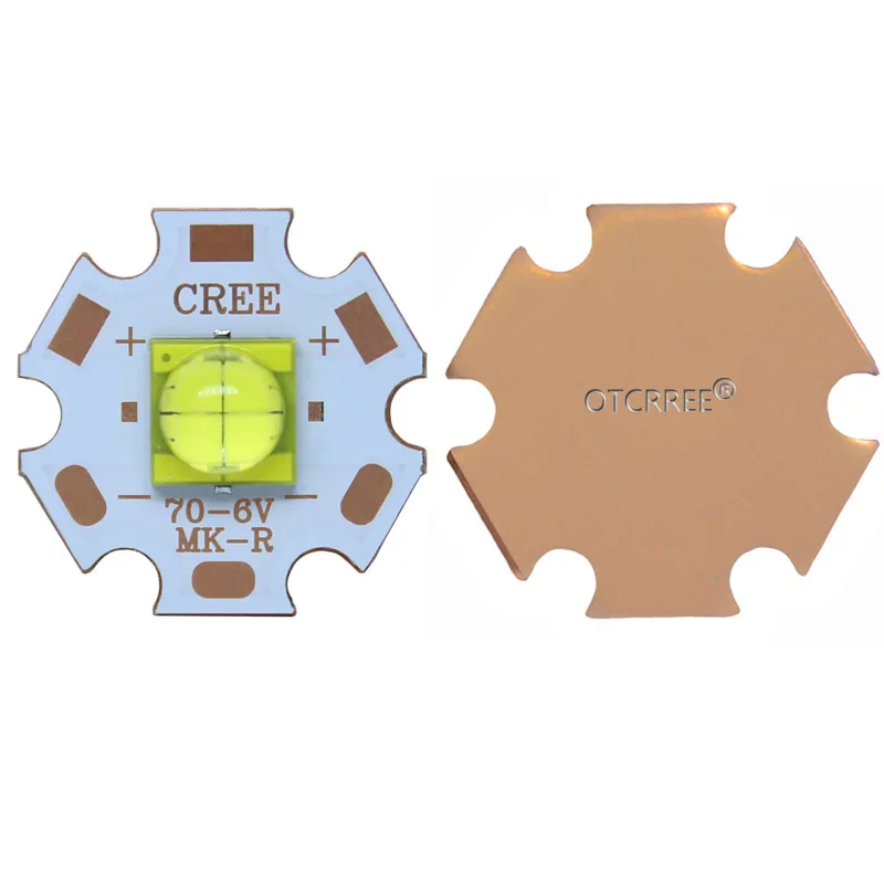 1-10 шт. ETI 7070 6 в 4 чипа 15 Вт светодиодный Диод-излучатель вместо Cree MKR MCE XHP50 XHP70 холодный белый Светодиодный светильник с 20 мм Cooper PCB