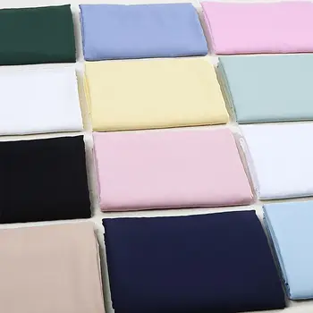 

Artificial cotton fabric solid color summer t-shirt black white clothes fabric cotton silk cloth