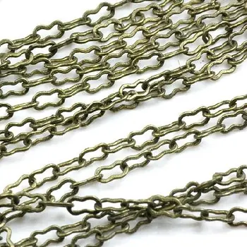 

Free shipping!!!! 100m/lot DIY jewelry finding-2x3mm bronze calabash link chain