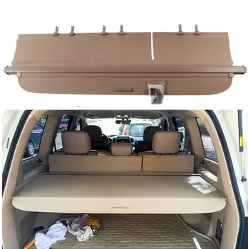 

Aluminium alloy + Fabric Rear Trunk Security Shield Cargo Cover For TOYOTA Land Cruiser LC200 2008-2018 Car Accessories