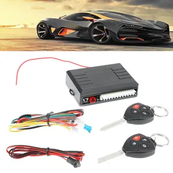 

VODOOL 12V Car Vehicle Burglar Alarm Keyless Lock Entry Security System Central Locking with Remote Control for Universal Car