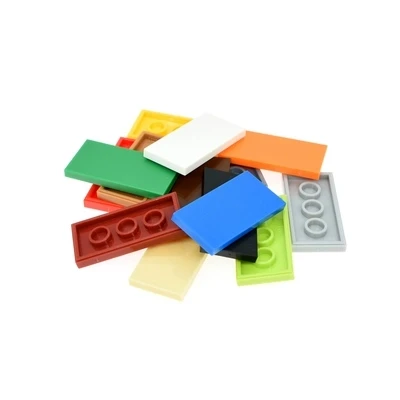 

Enlighten Block Building Brick Toys Super Heros Bricks Compatible With LEGO Tile 2x4 Flat Plastic DIY Toys For Children 50pcs