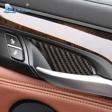 

Airspeed Carbon Fiber Car Interior Door Handle Cover Inner Door Bowl Stickers Decoration Styling for BMW F15 X5 F16 X6 2014-2017