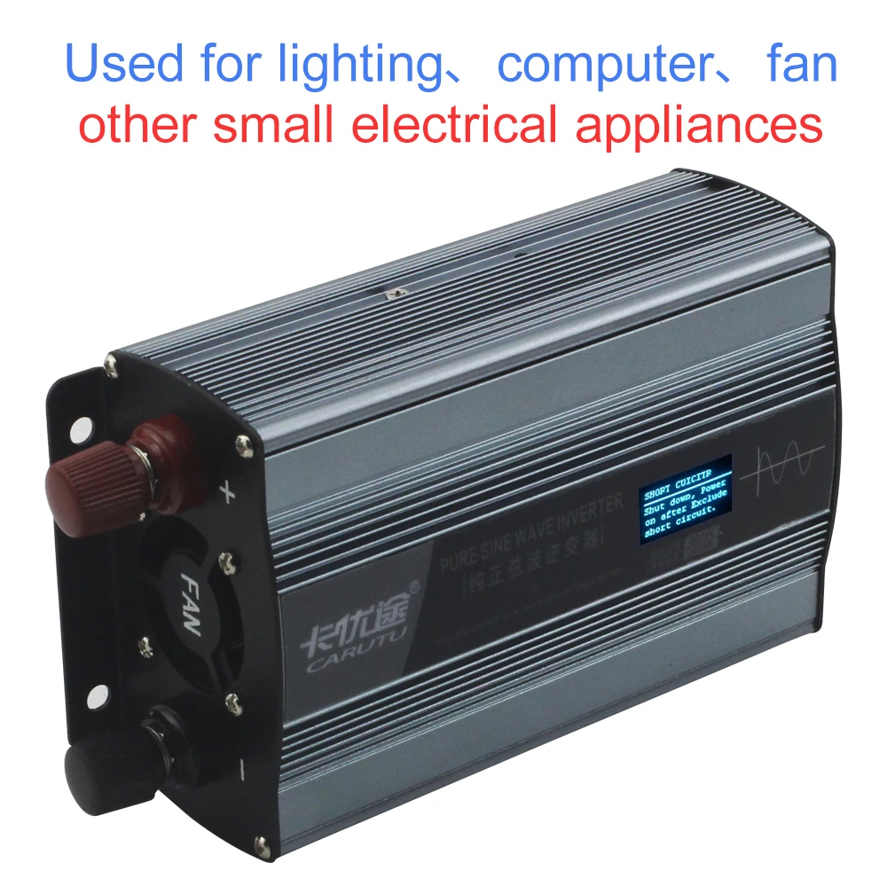 US $46.82 Most Ideal New Sustain Power Full 300w Pure Sine Wave Solar Inverter 24v 220v With Unique Digital Fault Prompts Display For Home