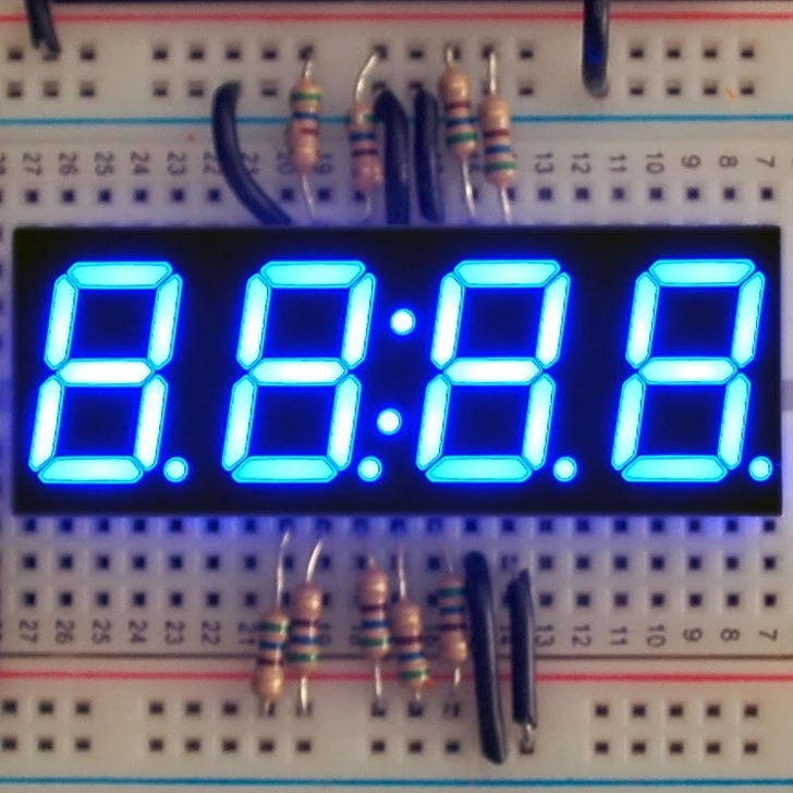 

4 x 7-segment Clock LED Display - 0.56" Digit Height