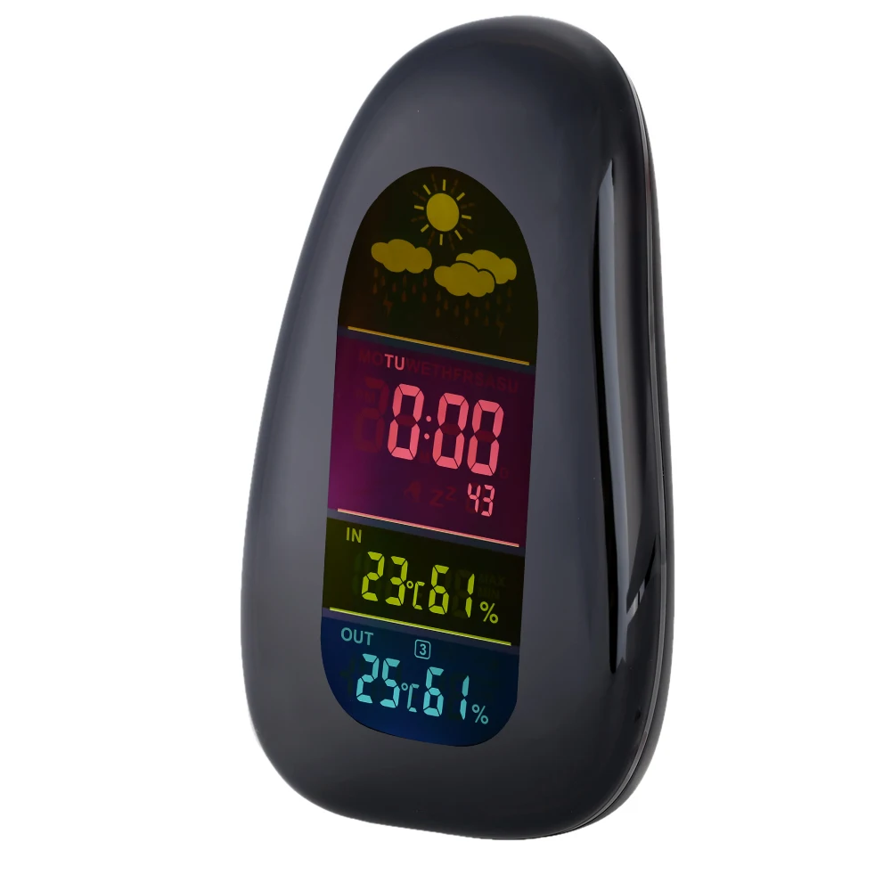  New Professional Weather Report Portable Humidity Temperature Thermometer Meter LED Display Wireles - 32831166701