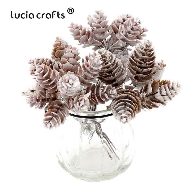 Lucia crafts 1 Набор/партия букет из СОСНОВЫХ ШИШЕК для рождественского декора венок ручной работы ГИРЛЯНДА цветочное Ремесло Искусственные растения A0801