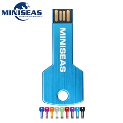 Miniseas Usb флеш-накопитель красочный ключ 2016 высокая скорость 8 г/16 г/32 г/64 г реальная емкость USB 2,0 память Usb флеш-накопитель