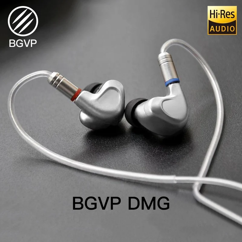 

BGVP DMG 2DD+4BA Hybrid In-Ear Earphone Metal High Fidelity Monitor with Detachable Expansion Jack MMCX Cable and Three Nozzles