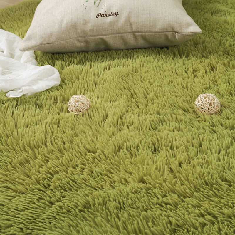 160X230CM Large Solid Soft Plush Rugs 1.5CM Short Pile ...